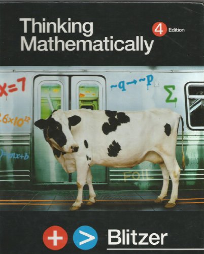 Stock image for Thinking Mathematically for sale by Hippo Books