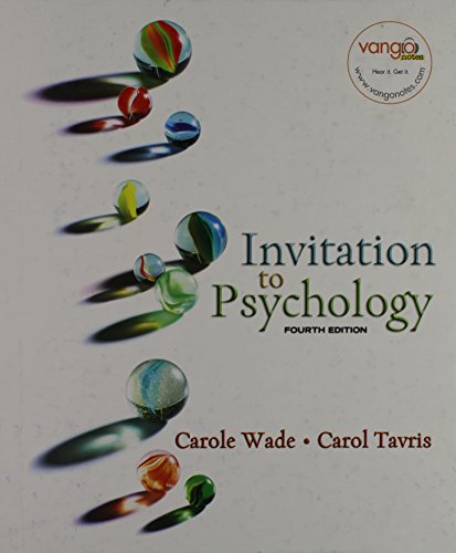 Stock image for Invitation to Psychology for sale by SecondSale