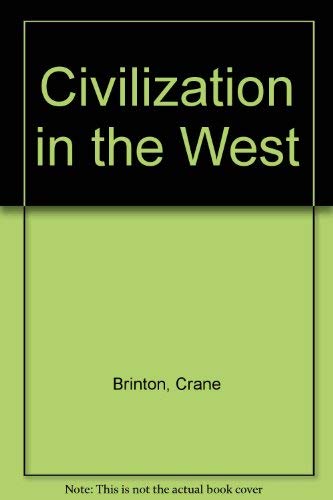 Imagen de archivo de Civilization in the West a la venta por BookHolders
