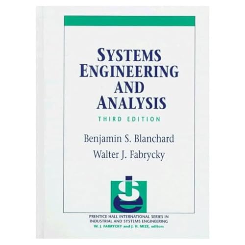9780131350472: Systems Engineering and Analysis (3rd Edition)