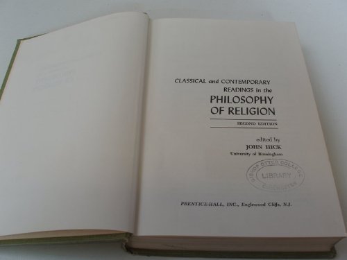 Imagen de archivo de Classical and Contemporary Readings in the Philosophy of Religion a la venta por Better World Books