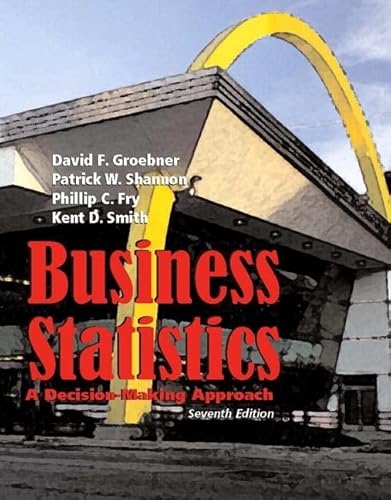 Imagen de archivo de Business Statistics: Decision Making and Student CD Value Package (includes Student Solutions Manual) (7th Edition) a la venta por Iridium_Books