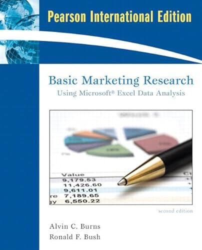 Beispielbild fr Basic Marketing Research Using Microsoft Excel Data Analysis: International Edition zum Verkauf von Ammareal