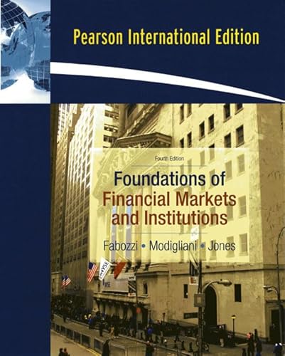 Beispielbild fr Foundations of Financial Markets and Institutions zum Verkauf von Anybook.com