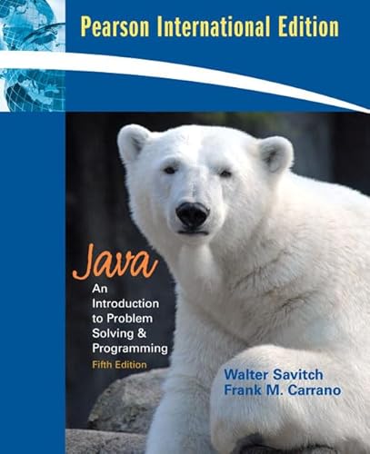 Imagen de archivo de Java : Introduction to Problem Solving and Programming: International Edition a la venta por Better World Books Ltd