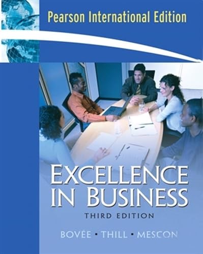 9780131355385: Excellence in Business: International Edition