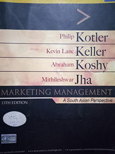 Stock image for Marketing Management: International Edition for sale by AwesomeBooks