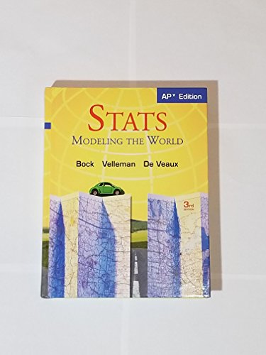 Beispielbild fr Stats: Modeling the World Nasta Edition Grades 9-12 zum Verkauf von Goodwill of Colorado