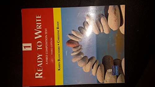 9780131363304: Ready to Write 1: A First Composition Text (3rd Edition)