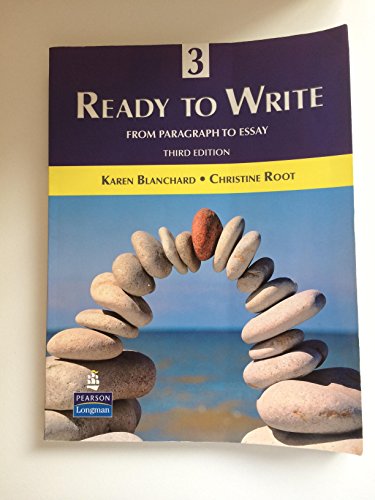 Stock image for Ready to Write 3 From Paragraph to Essay for sale by TextbookRush