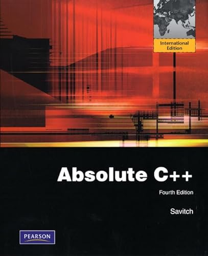 9780131365841: Absolute C++: International Edition