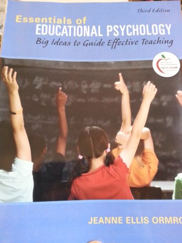 Imagen de archivo de Essentials of Educational Psychology: Big Ideas to Guide Effective Teaching a la venta por ThriftBooks-Dallas