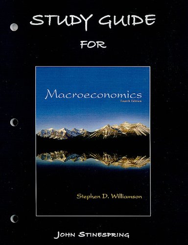 Imagen de archivo de Study Guide for Macroeconomics a la venta por ThriftBooks-Atlanta