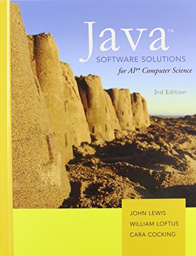 Beispielbild fr Java Software Solutions for AP Computer Science zum Verkauf von Better World Books