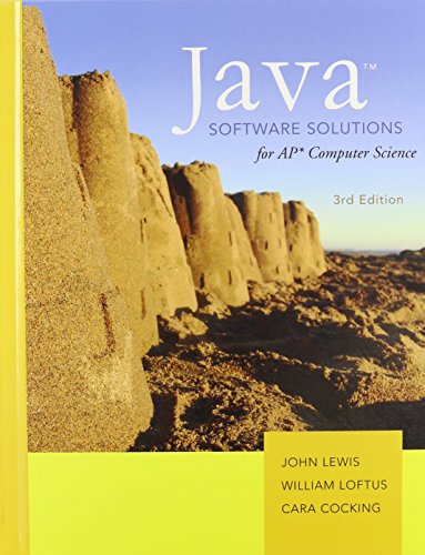 Imagen de archivo de Java Software Solutions AP Comp. Science a la venta por SecondSale