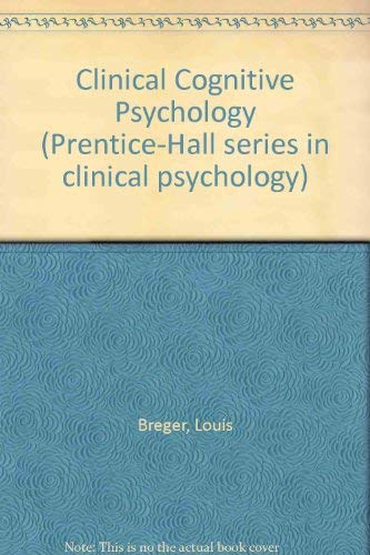 9780131376205: Clinical-cognitive psychology;: Models and integrations (Prentice-Hall series in clinical psychology)