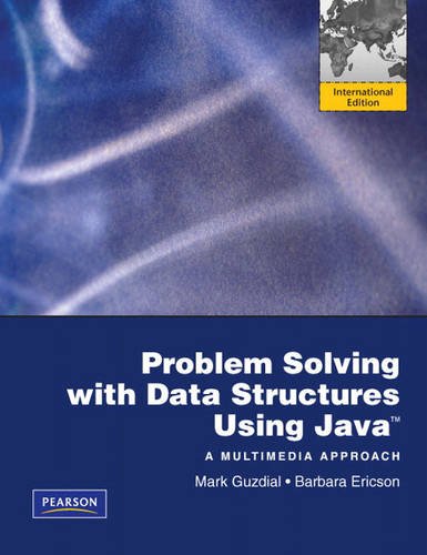 9780131377080: Problem Solving with Data Structures Using Java: A Multimedia Approach: International Edition