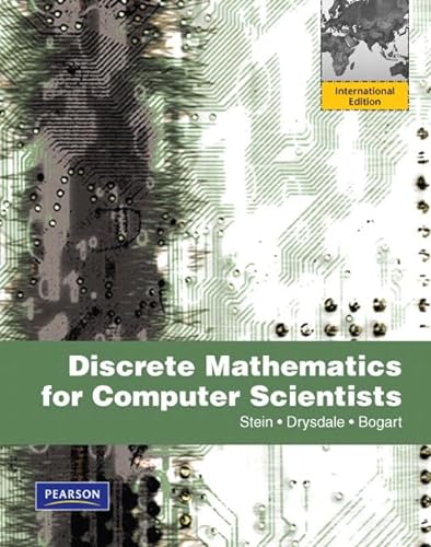 9780131377103: Discrete Mathematics for Computer Scientists: International Edition