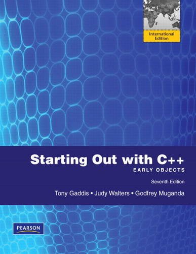 Stock image for Starting Out with C++: International Version: Early Objects for sale by Wrigley Books