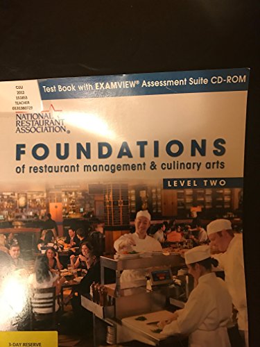 Imagen de archivo de Test Book with Examview Asessment Suite CD for Foundations of Restaurant Management & Culinary Arts Level 2 a la venta por BooksRun