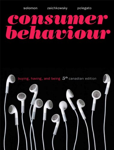 Beispielbild fr Consumer Behaviour: Buying, Having, and Being, Fifth Canadian Edition with MyMarketingLab (5th Edition) zum Verkauf von Starx Products