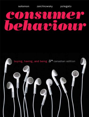 Stock image for Consumer Behaviour: Buying, Having, and Being, Fifth Canadian Edition with MyMarketingLab (5th Edition) for sale by Starx Products