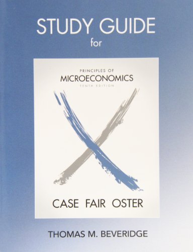 Imagen de archivo de Study Guide for Principles of Microeconomics a la venta por Better World Books