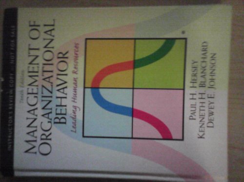 9780131391369: Instructor's Review Copy for Management of Organizational Behavior