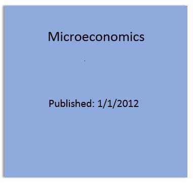 Beispielbild fr Microeconomics zum Verkauf von Half Price Books Inc.