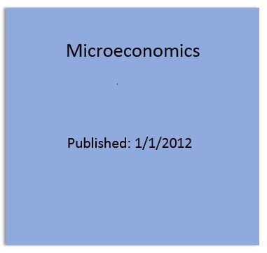 Imagen de archivo de Microeconomics a la venta por Half Price Books Inc.