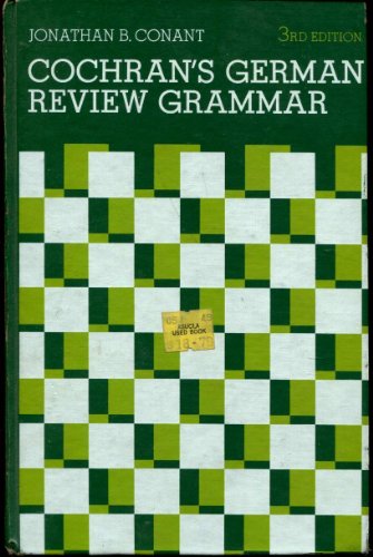 Beispielbild fr Cochran's German review grammar zum Verkauf von Jenson Books Inc