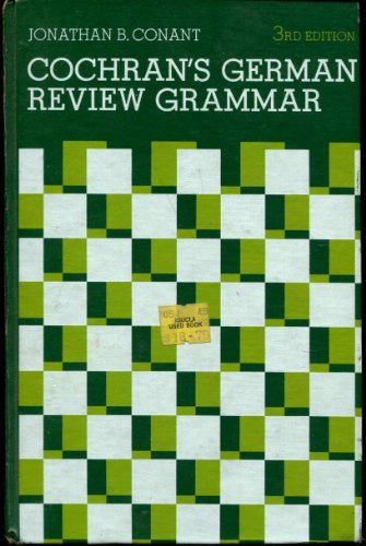Imagen de archivo de Cochran's German review grammar a la venta por Jenson Books Inc