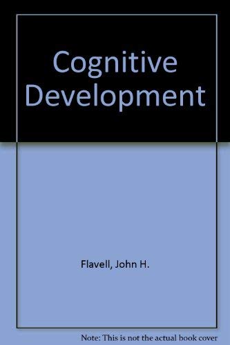 Beispielbild fr Cognitive Development zum Verkauf von Better World Books