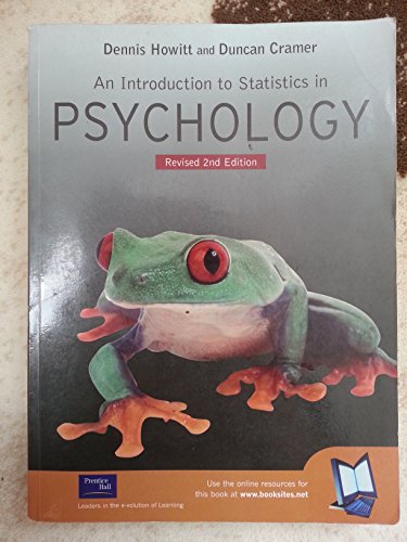 Imagen de archivo de An Introduction to Statistics in Psychology a la venta por ThriftBooks-Dallas