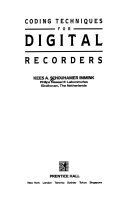 9780131400474: Coding Techniques for Digital Recorders