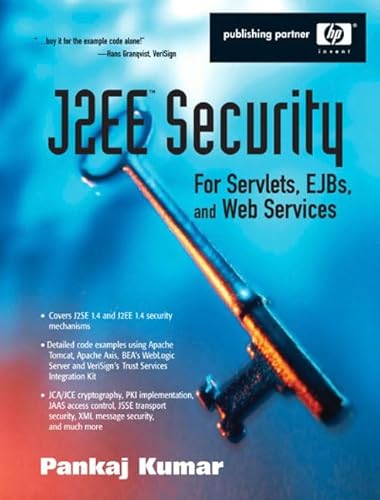 Beispielbild fr J2EE Security for Servlets, EJBs, and Web Services zum Verkauf von Better World Books