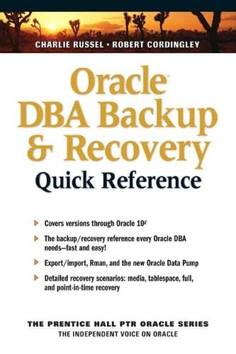 9780131403048: Oracle Dba Backup and Recovery Quick Reference