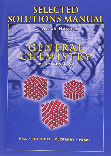 9780131403468: selected solutions manual , general chemistry {4th edition)