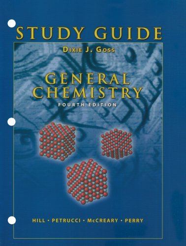 General Chemistry (Study Guide) (9780131403475) by Goss, Dixie