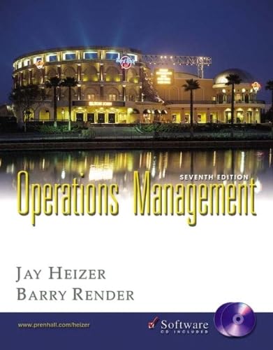 Beispielbild fr Operations Management zum Verkauf von Better World Books