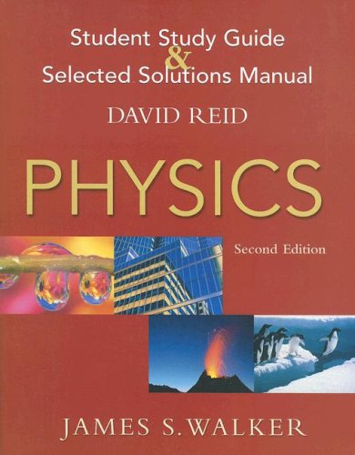 Imagen de archivo de Physics Student Study Guide and Selected Solutions Manual a la venta por Better World Books: West