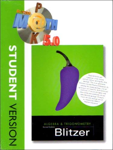 Beispielbild fr Math Pack 5.0 Algebra and Trigonometry 2nd Ed, Student Version zum Verkauf von Bookmans