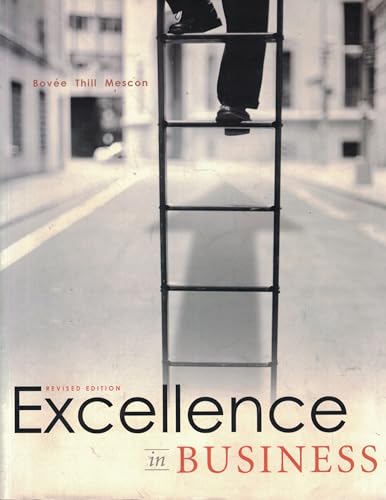 Stock image for Excellence in Business for sale by Better World Books