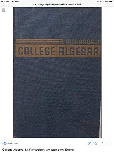 Stock image for College Algebra for sale by Jenson Books Inc