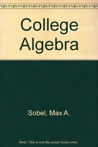 Beispielbild fr College Algebra zum Verkauf von Better World Books