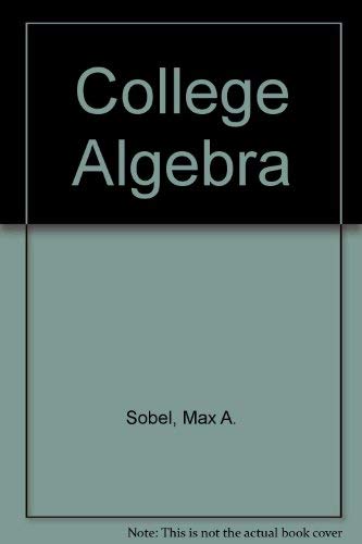 Imagen de archivo de College algebra a la venta por HPB-Red