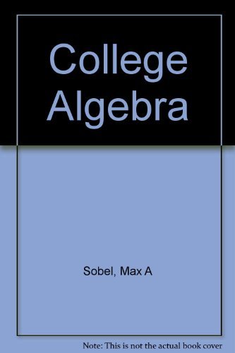 Imagen de archivo de College Algebra a la venta por Basi6 International