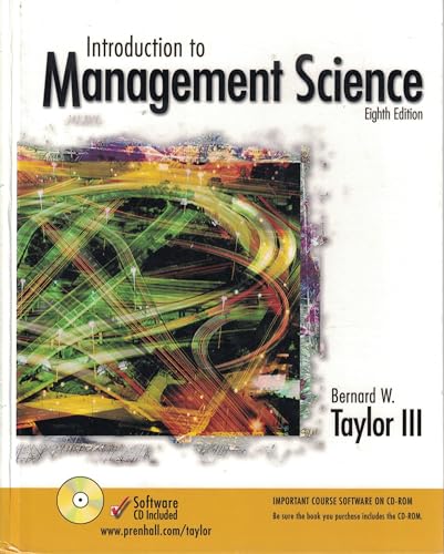 Beispielbild fr Introduction to Management Science zum Verkauf von ThriftBooks-Dallas