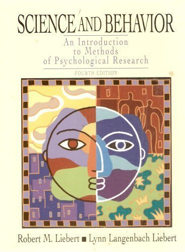 Beispielbild fr Science and Behavior : An Introduction to Methods of Psychological Research zum Verkauf von Better World Books