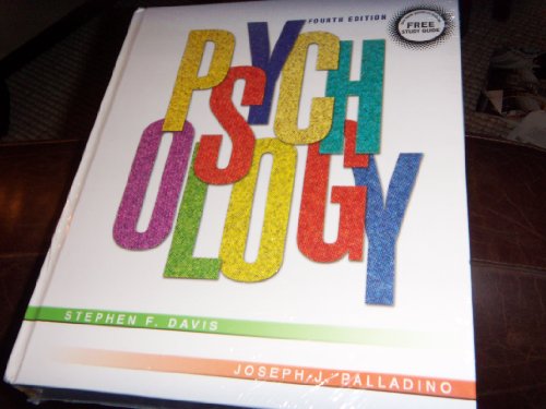 Psychology and Study Guide Package, Fourth Edition (9780131427969) by Davis, Stephen F.; Palladino, Joseph J.